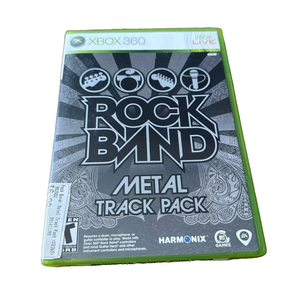 RockBand Metal Track Pack Xbox 360 CIB Fast Shipping Working